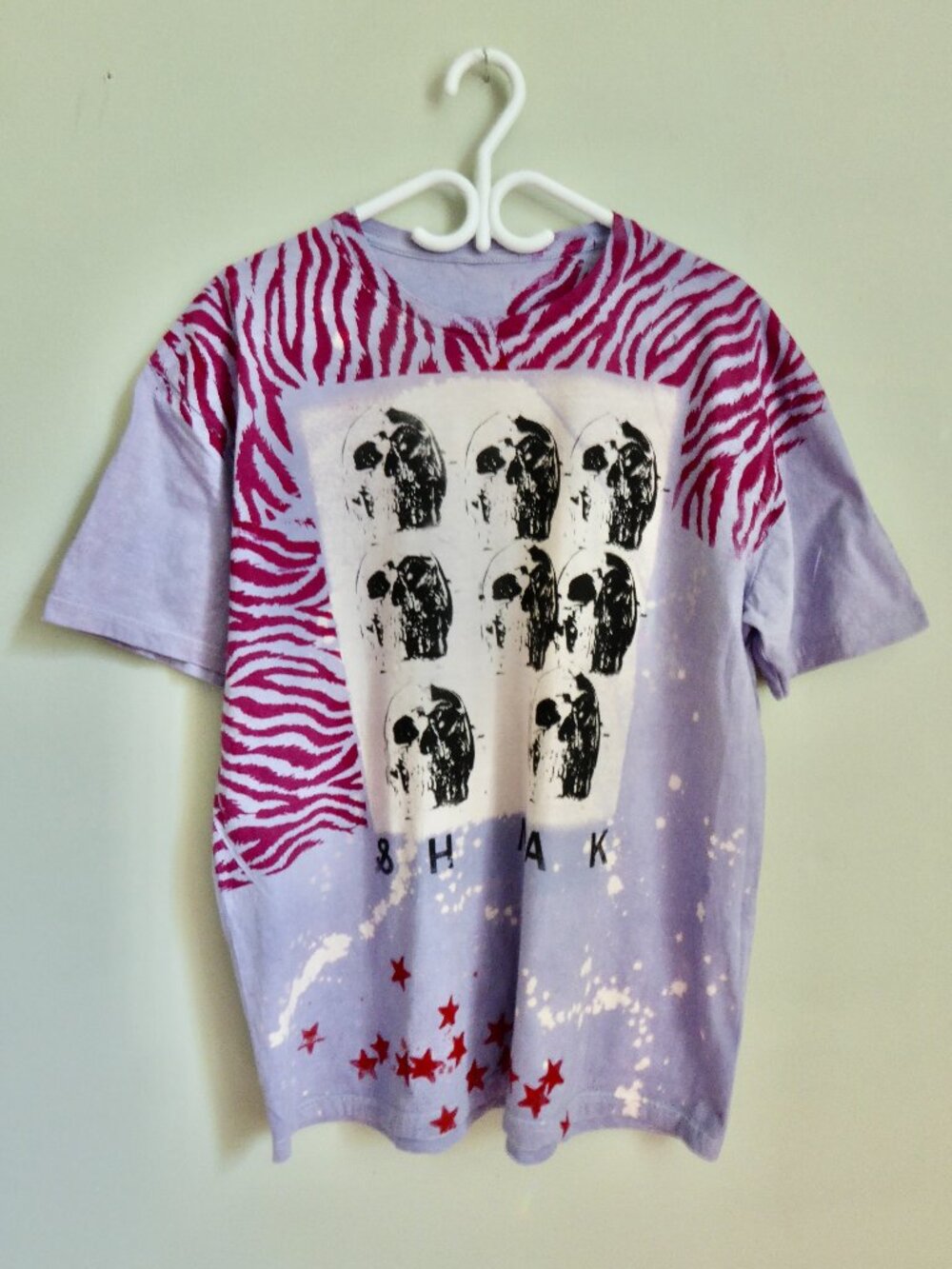 T-shirt featuring layered silkscreen printing